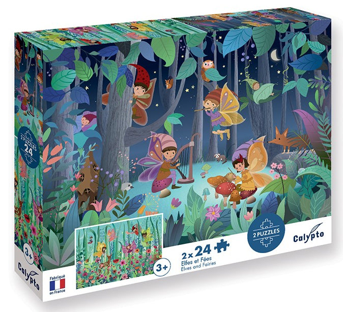 2 Puzzles Elfes et Fées - Enfant dès 3 ans - 24 pièces Jeux & loisirs créatifs Interplay (swissgame)