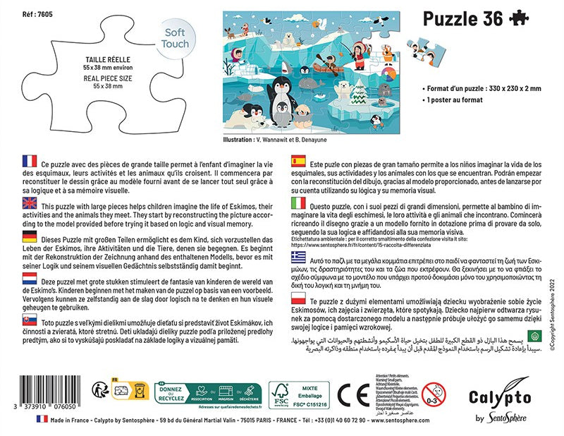 Les Esquimaux - Enfant dès 4 ans - 36 pièces