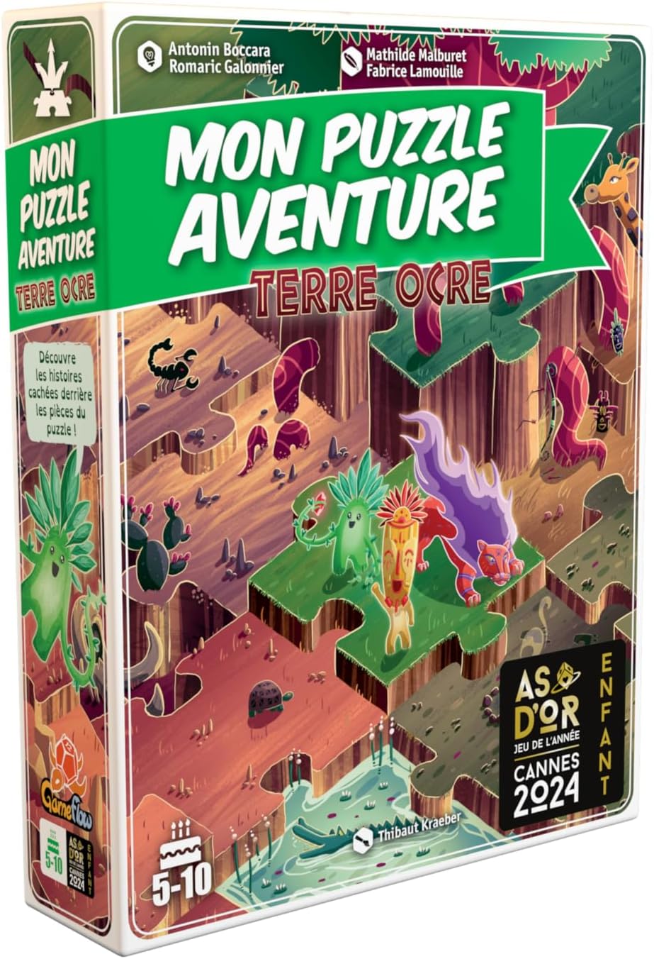 Mon Puzzle Aventure - Terre ocre Jeux & loisirs créatifs Swissgames   