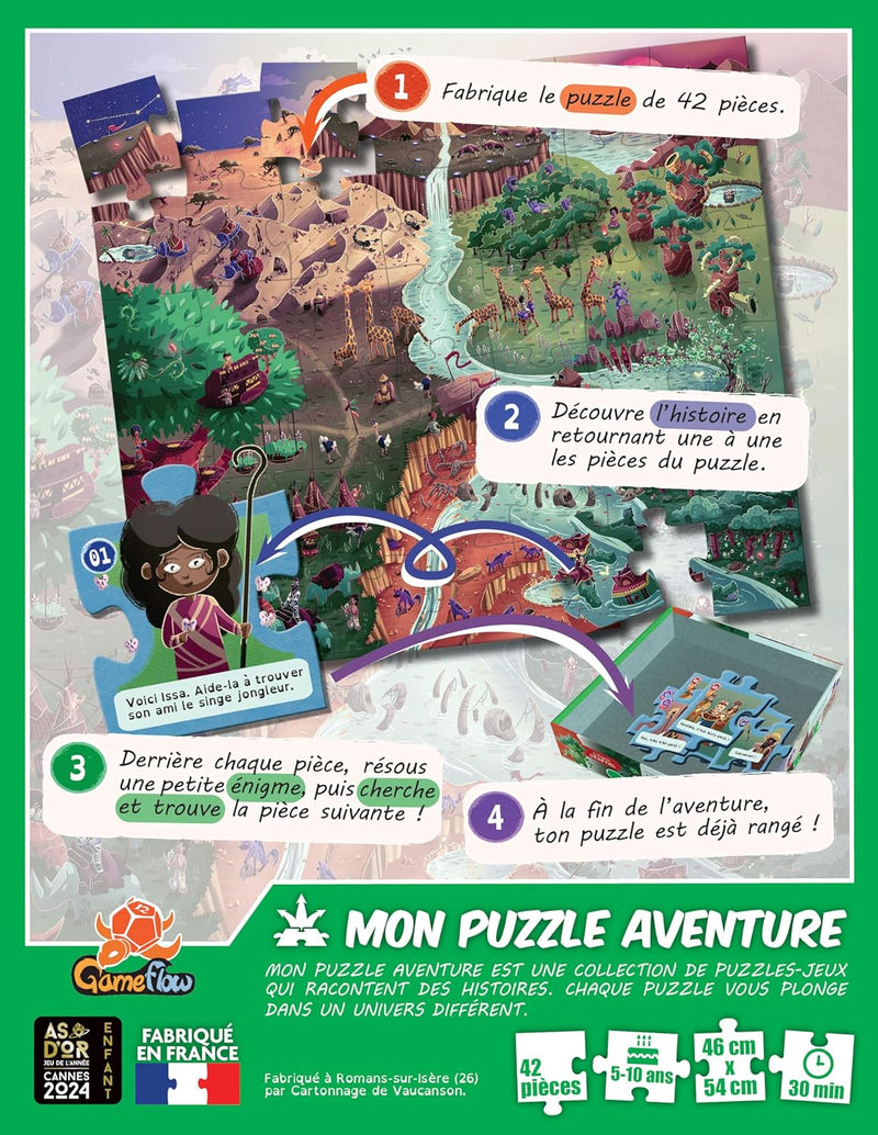 Mon Puzzle Aventure - Terre ocre Jeux & loisirs créatifs Swissgames   