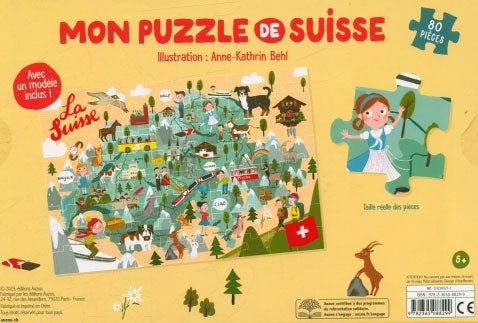 Mon puzzle de Suisse - Enfant dès 5 ans Jeux & loisirs créatifs La family shop   