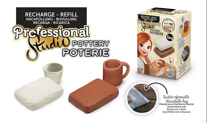 Recharge de terre pour atelier de Poterie - dès 8 ans