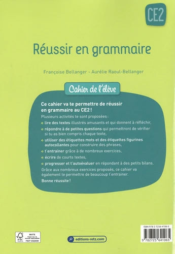 8-9 ans - Réussir en grammaire - 5-6P harmos Appuis scolaires La family shop