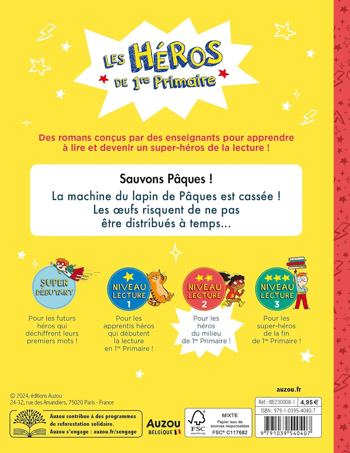 Les héros de 1re Primaire (3P) - Sauvons Pâques - Niveau 2 : 3ème HarmoS Livres OLF