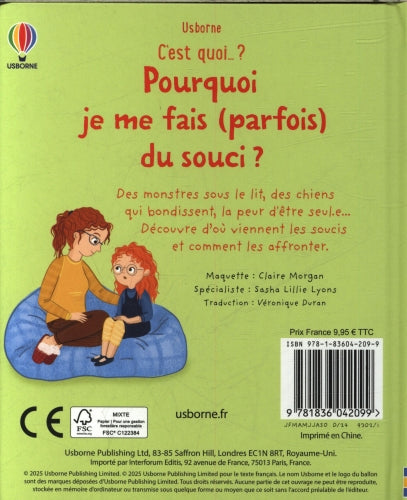 Pourquoi je me fais (parfois) du souci ? Livres OLF
