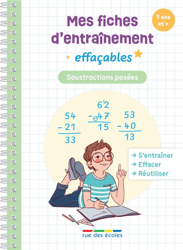 Cahier de calcul mental - soustractions posées - Dès 7 ans - (3 - 6e harmos) Appuis scolaires Dilisco - OLF (Attention new Edit en mars 2025)