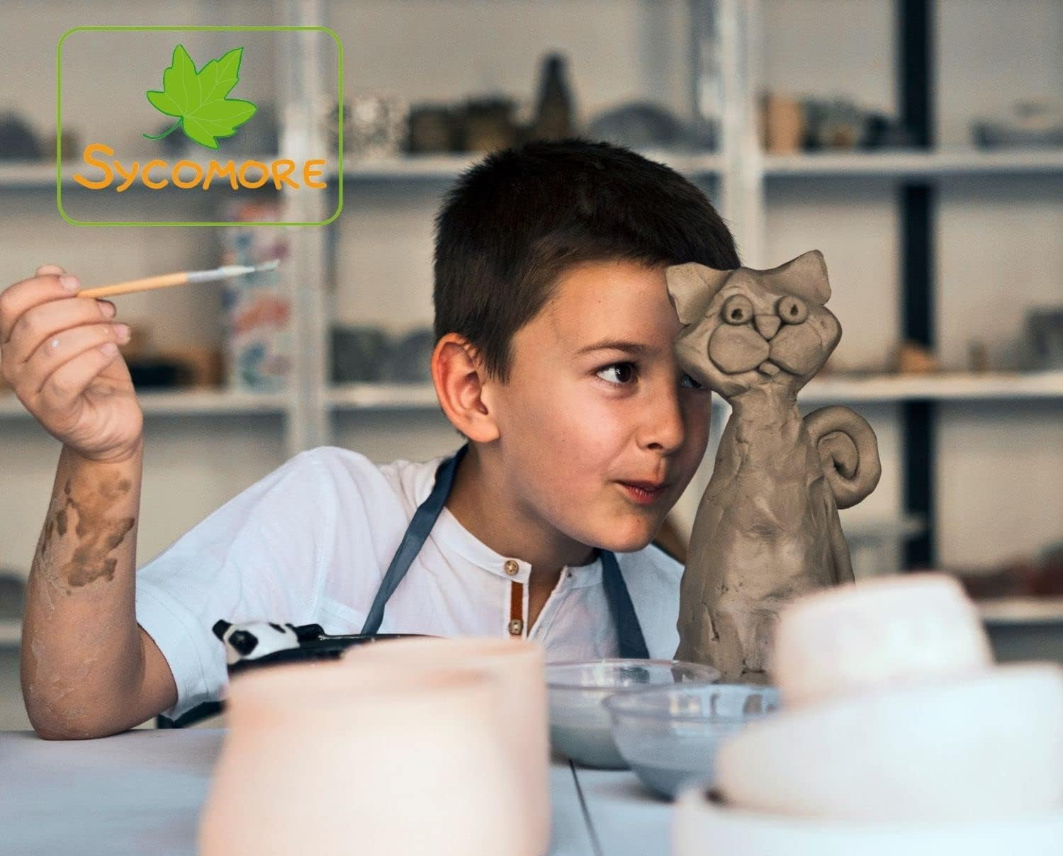 Recharge de terre blanche pour atelier de Poterie - dès 8 ans