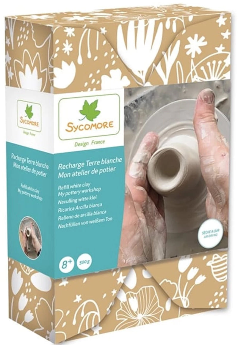 Recharge de terre blanche pour atelier de Poterie - dès 8 ans
