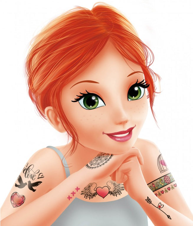 75 Tattoos lavables colorés - dès 6 ans