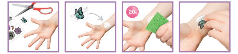 75 Tattoos lavables paillettes - dès 6 ans