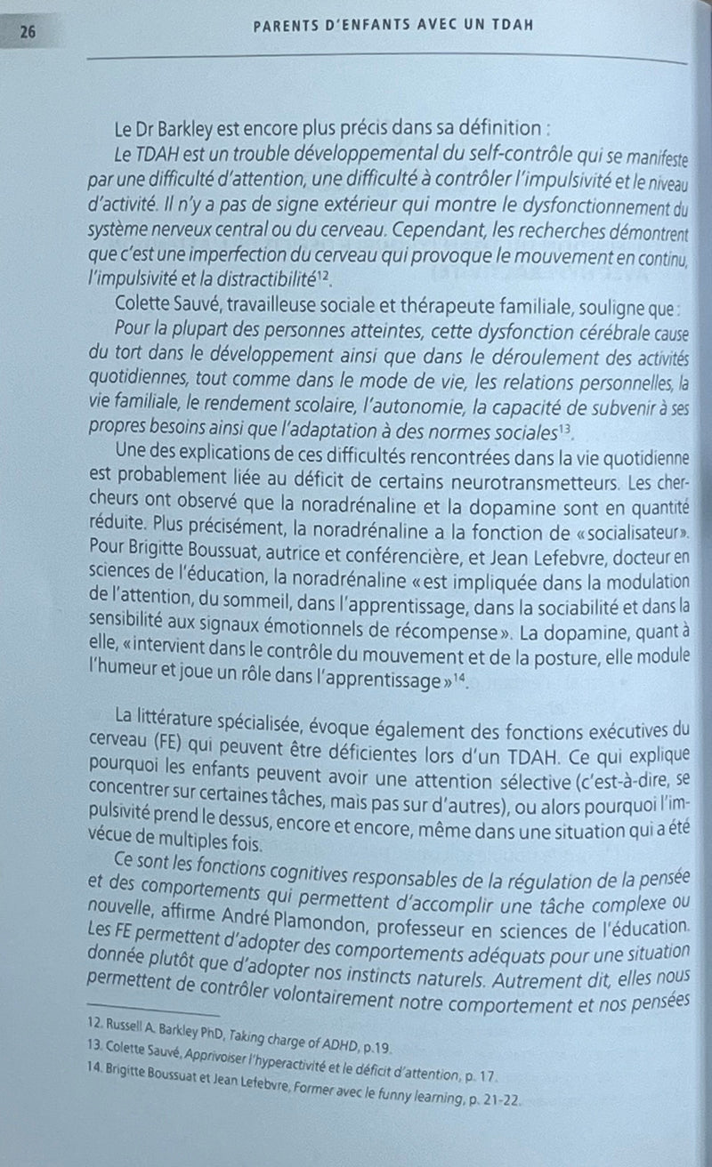 Parents d'enfants avec un TDAH - concrètement, que faire ? Livres servidis   