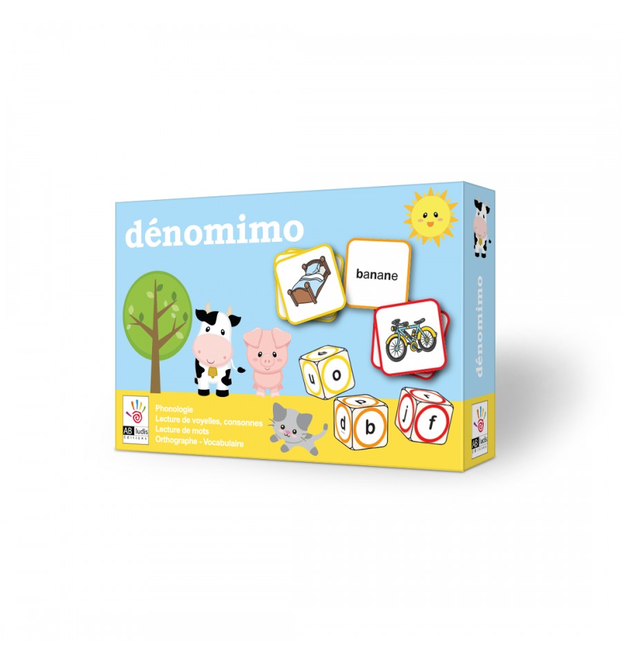 Dénomimo 1 - Jeu de dés et de cartes de français Jeux & loisirs créatifs La family shop   