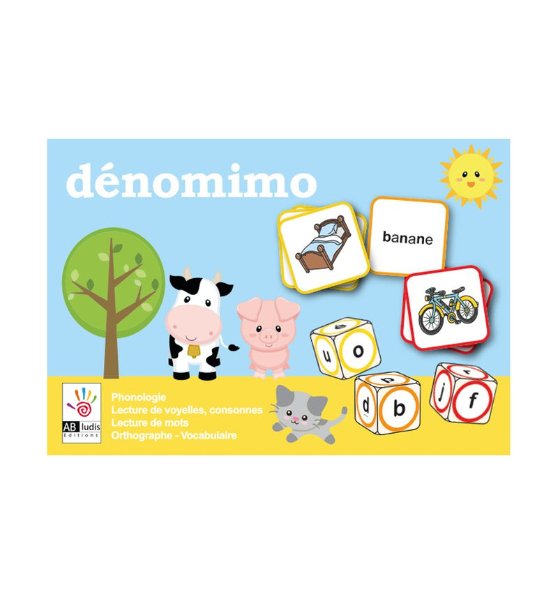 Dénomimo 1 - Jeu de dés et de cartes de français Jeux & loisirs créatifs La family shop   