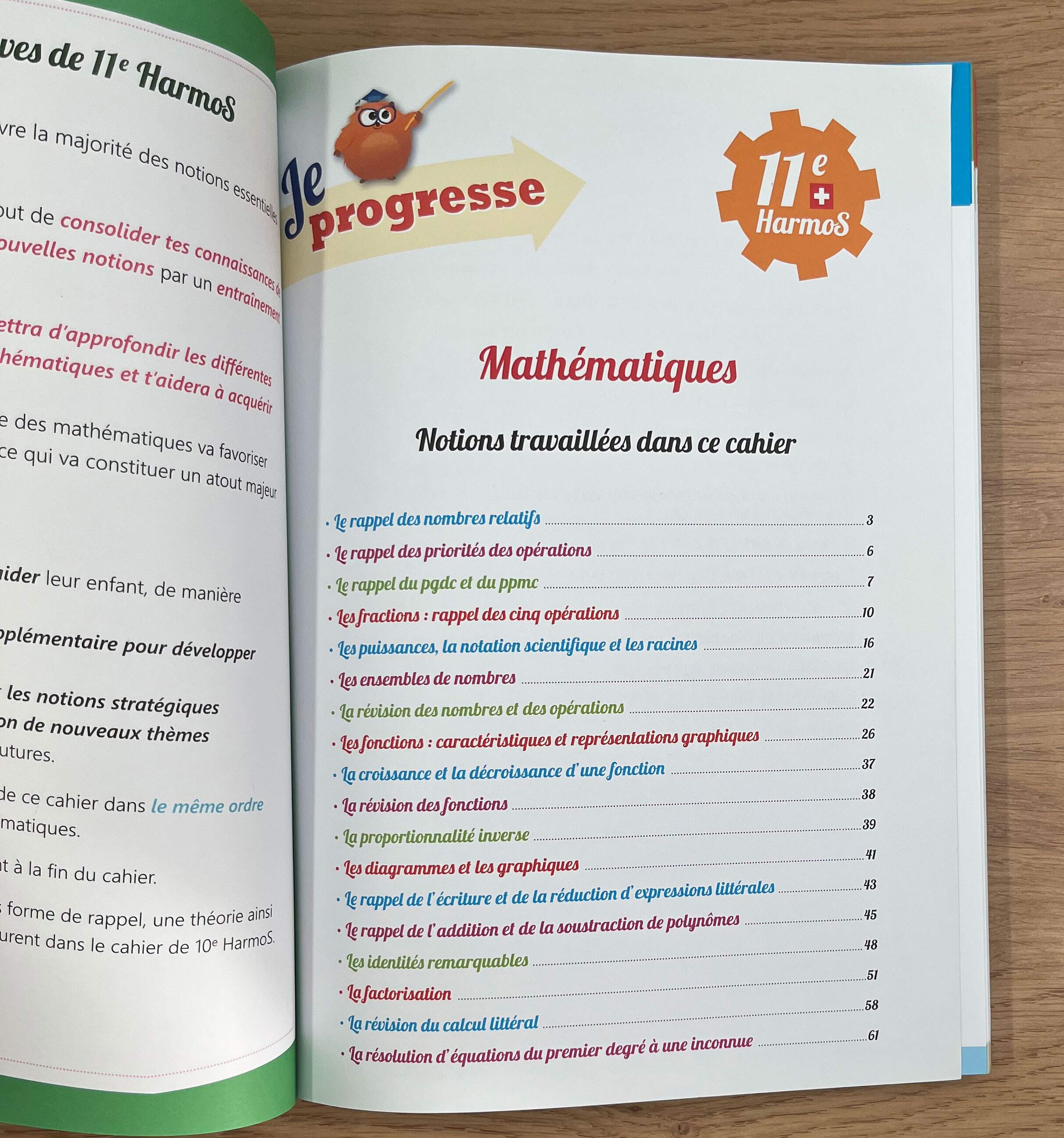 11ème Harmos - Je progresse en mathématiques Appuis scolaires La family shop   