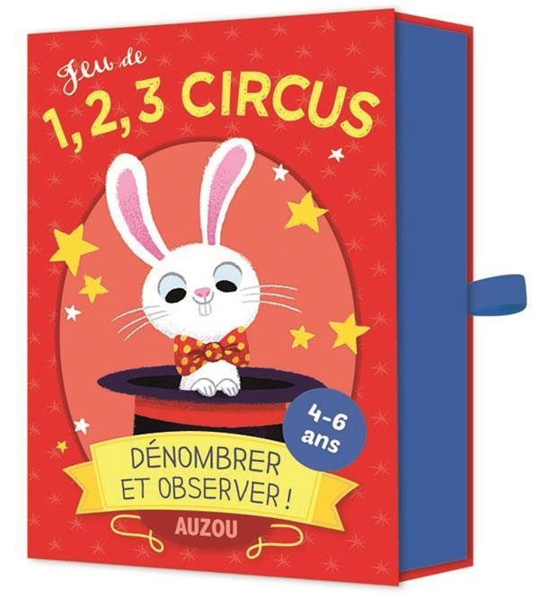 1-2-3 circus, un jeu de cartes pour dénombrer et observer les chiffres. Jeux & loisirs créatifs OLF