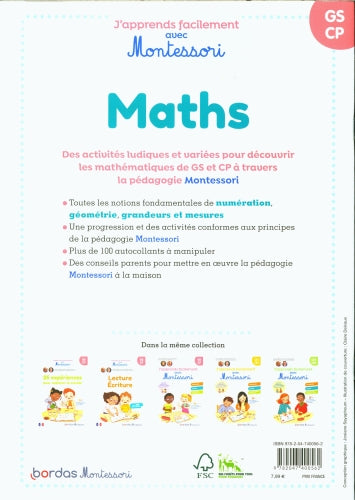 Maths : mes activités Montessori - Dès 5 ans Montessori & Steiner OLF   