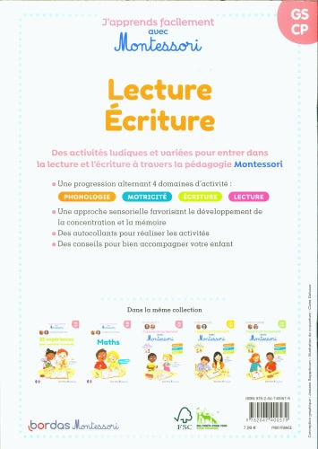 Lecture, écriture : mes activités Montessori - Dès 3 ans Montessori & Steiner OLF   