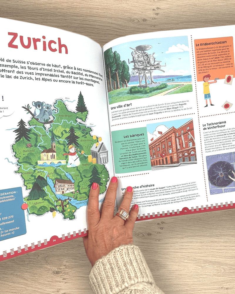 Mon très grand atlas de Suisse - Dès 6 ans Livres La family shop   