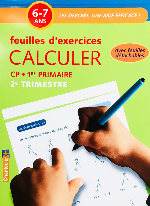 6-7 ans - Calculer - 2ème  trimestre - 3-4P harmos Appuis scolaires La family shop   