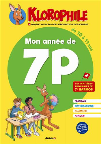 Mon année de 7P - Klorophile - Maths - Français - Allemand - Anglais - 7ème harmos Appuis scolaires La family shop   
