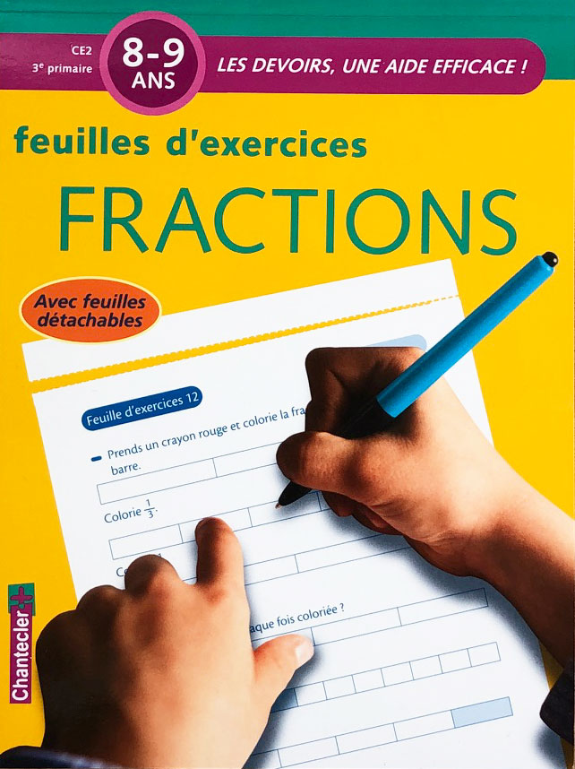 8-9 ans - Fractions - 4ème-5ème harmos Appuis scolaires La family shop   