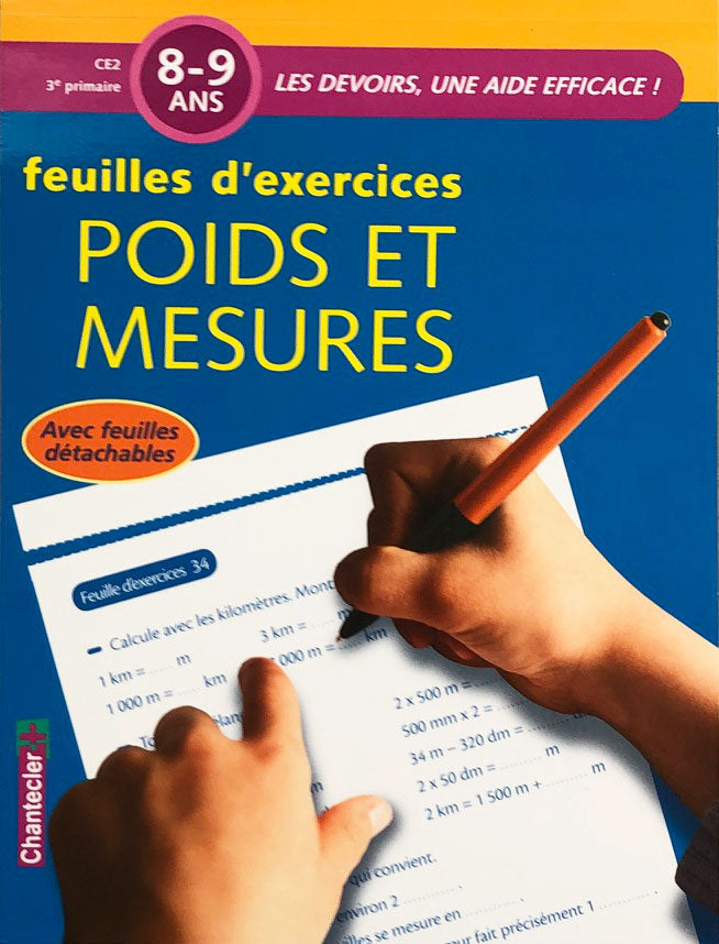 8-9 ans - Poids et mesures - 4ème-5ème harmos Appuis scolaires La family shop   