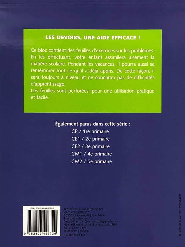 8-9 ans - Exercices Problèmes de maths - 4ème - 5ème harmos Appuis scolaires La family shop   