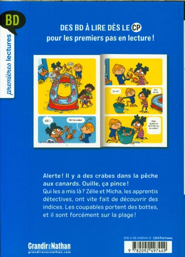 BD Zélie et Micha Tome 3 - Crabe attaque - Premières Lectures - Dès 6 ans Livres La family shop   