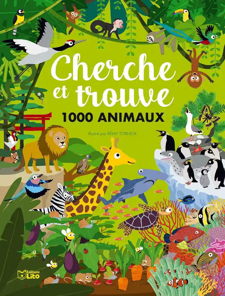 Cherche et Trouve 1000 animaux Livres La family shop   