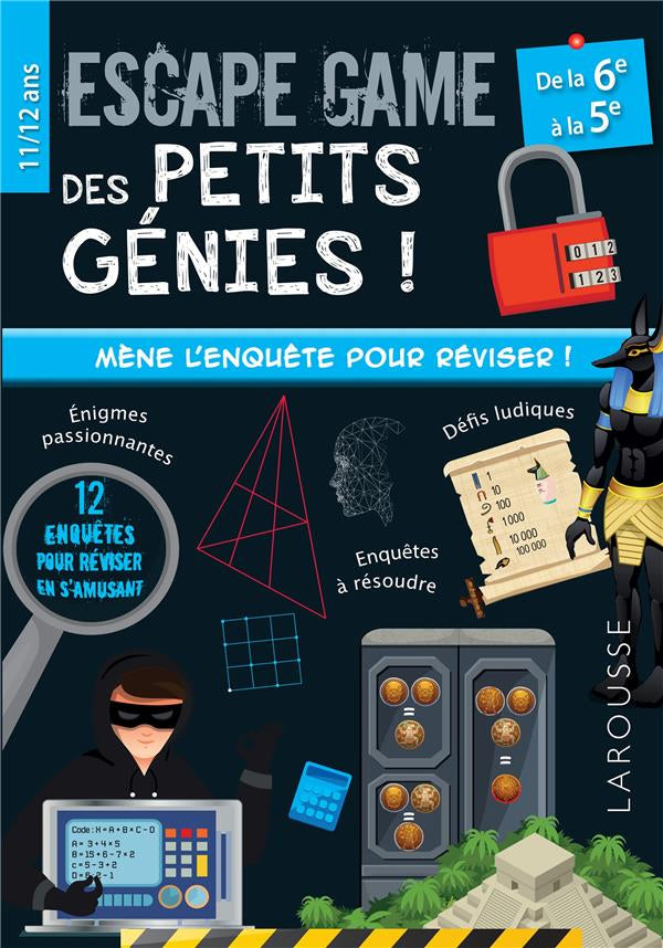 Cahier de jeux: Escape game des petits génies - Enfants 11-12 ans Cahiers de jeux La family shop   