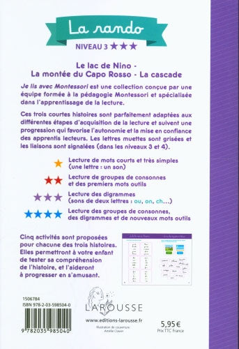 La Rando - Je lis avec Montessori - Lettres en lié (cursive) - N3 Montessori & Steiner La family shop   