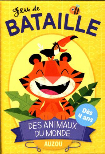 Jeu de carte, un jeu éducatif de bataille des animaux du monde