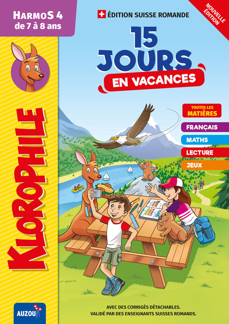 15 jours en vacances, Klorophile - Maths et Français - 4ème Cahiers de vacances La family shop   