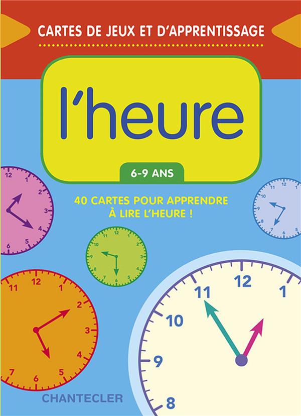 Cartes: apprendre à lire l'heure - 6 - 9 ans - 3 - 6P Harmos Jeux & loisirs créatifs La family shop   