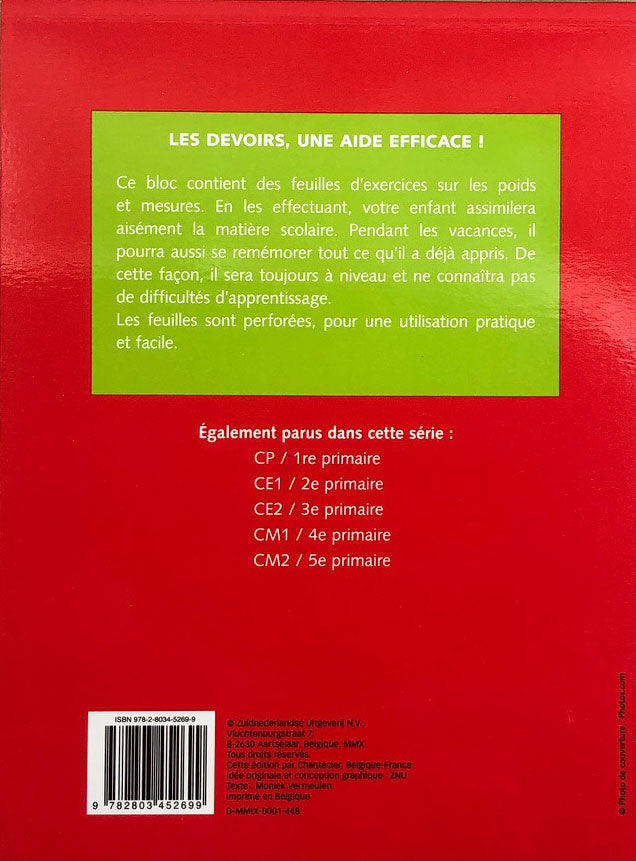 9-10 ans - Exercices calcul. Poids et mesures - 5ème - 6ème harmos Appuis scolaires La family shop   