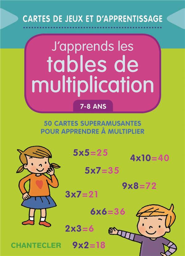 Cartes: Jeu de maths: j'apprends les tables de multiplication - 7 - 8 ans - 4 - 5P Harmos Jeux & loisirs créatifs La family shop   