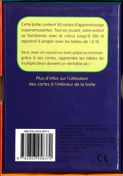 Cartes: Jeu de maths: j'apprends les tables de multiplication - 7 - 8 ans - 4 - 5P Harmos Jeux & loisirs créatifs La family shop   