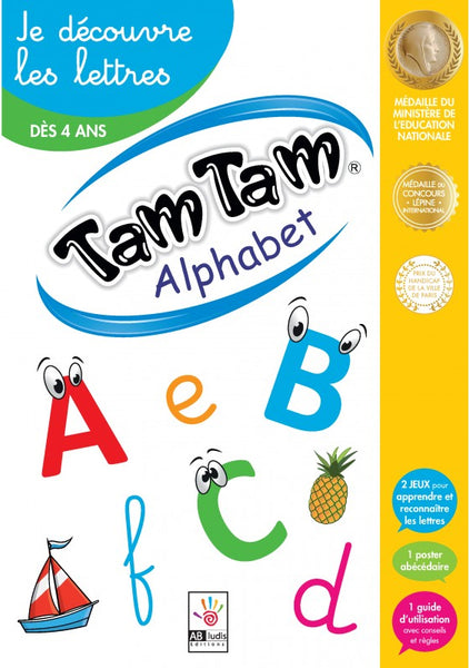 Jeu Tam Tam alphabet je découvre les lettres dès 4 ans