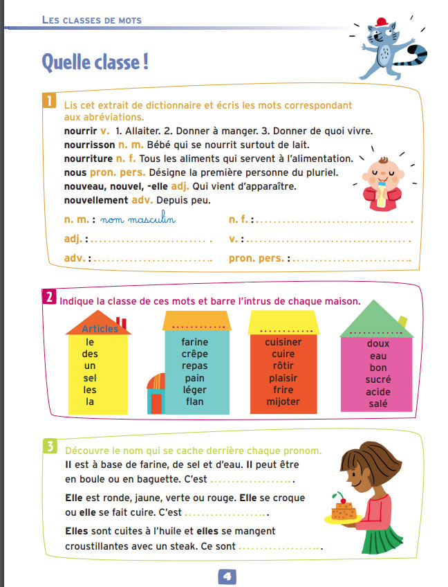 Cahier de jeux: des jeux pour réviser les accords - 9-11 ans - 5-7 P Cahiers de jeux La family shop   