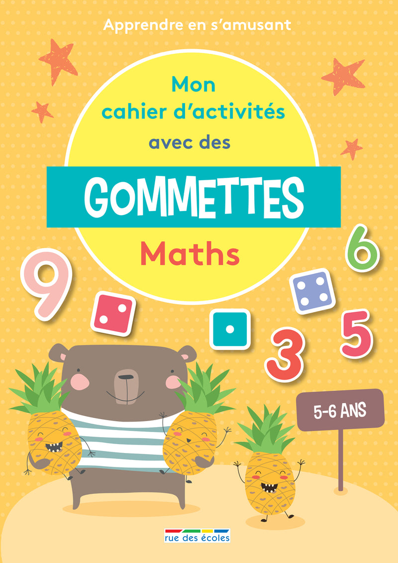 Mon cahier d'activités avec des gommettes - Maths - Apprendre en s'amusant Cahiers de jeux La family shop   