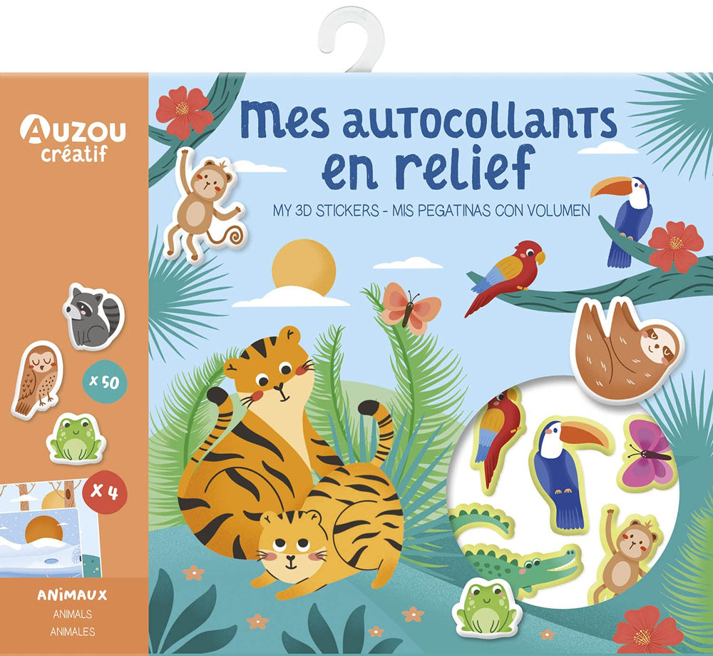 Mes autocollants en relief - animaux Jeux & loisirs créatifs La family shop   