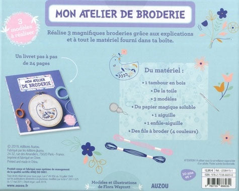 Coffret Mon atelier de broderie - Dès 5 ans Jeux & loisirs créatifs OLF   