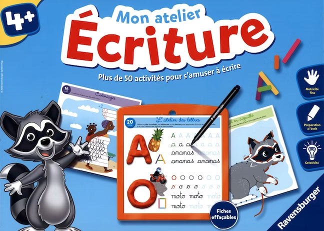 Mon atelier d'écriture - Dès 4 ans - 1-3 P Appuis scolaires OLF   