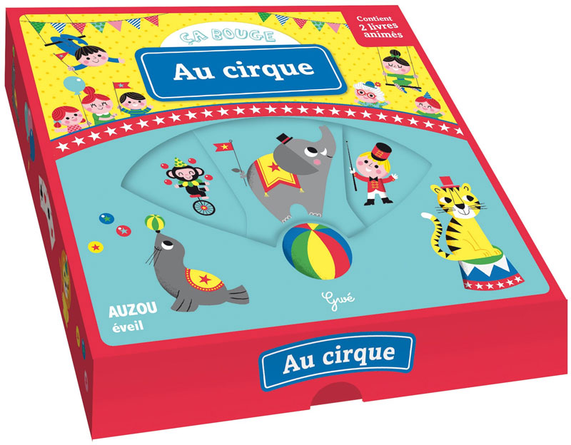 Coffret "ça bouge": Au cirque - Livre tout-carton Livres La family shop   