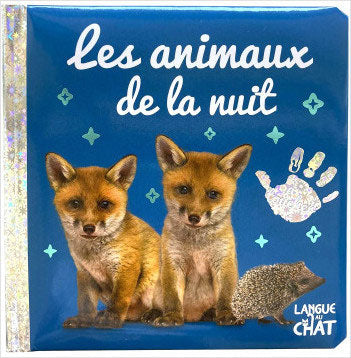 Les animaux de la nuit - Livre d'éveil avec matières à toucher - 12 mois Livres La family shop   