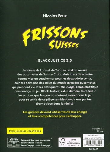 Black Justice 3.0 - Polar pour ados - Frissons suisses - Dès 10 ans Livres OLF   