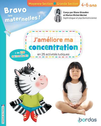 J'améliore ma concentration - 4/6 ans Cahiers de jeux La family shop   