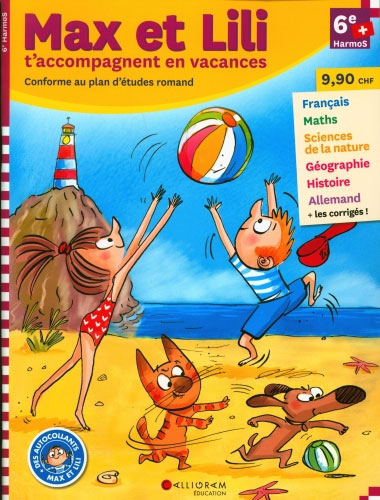 6ème Harmos - Cahier de vacances de Max et Lili Cahiers de vacances La family shop   