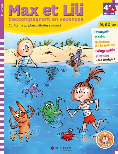 4ème Harmos - Cahier de vacances de Max et Lili Cahiers de vacances La family shop   
