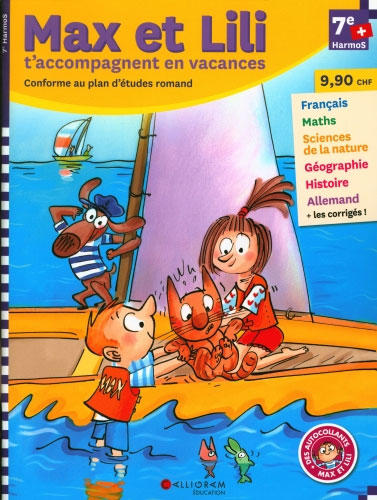 7ème Harmos - Cahier de vacances de Max et Lili Cahiers de vacances La family shop   